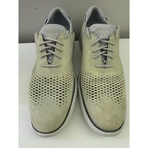 Cole Haan ØriginalGrand Laser Cut Suede Oxford Sneakers Men’s Size 9 Beige Gray main image 10